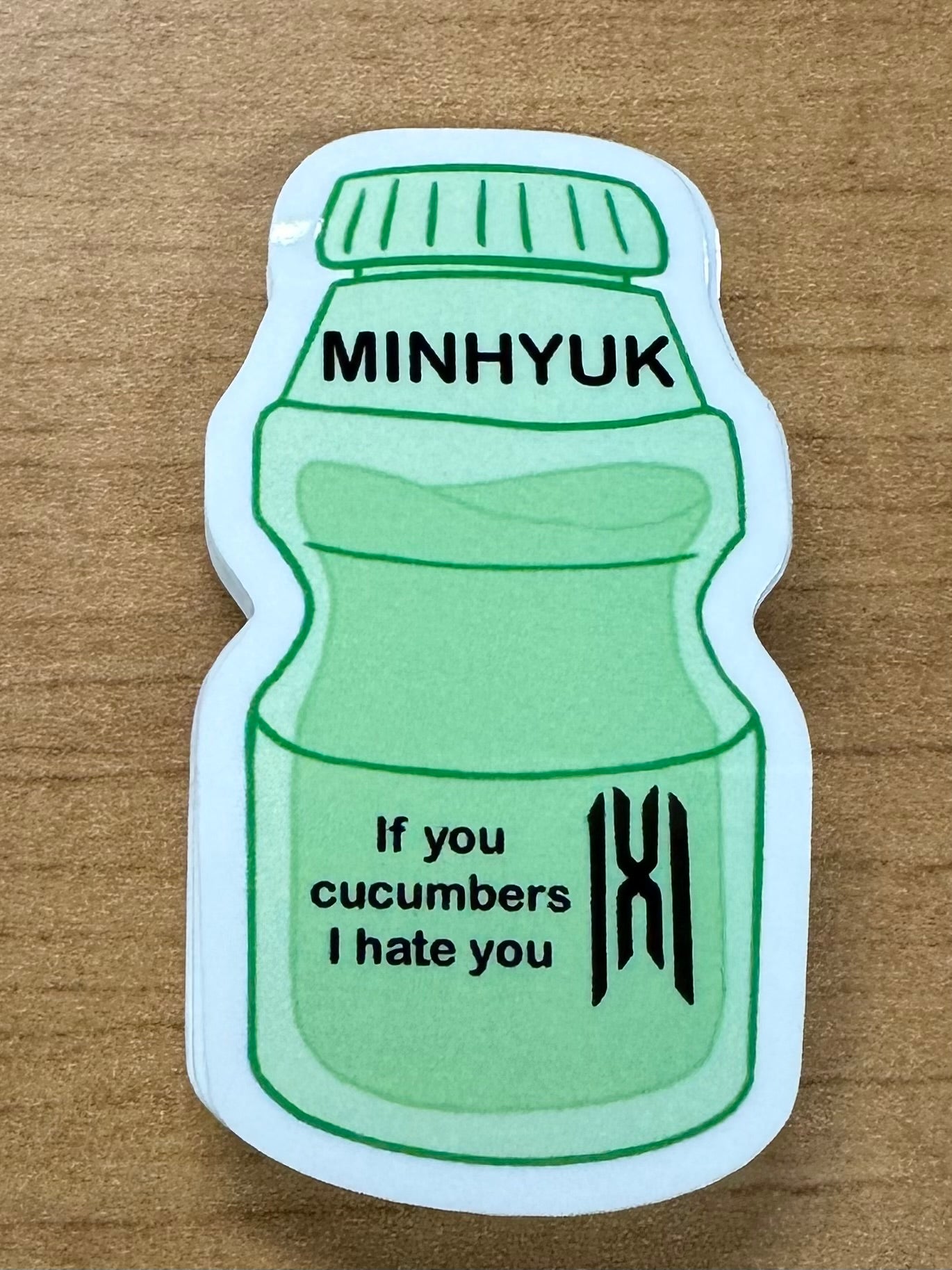MX yogurt sticker