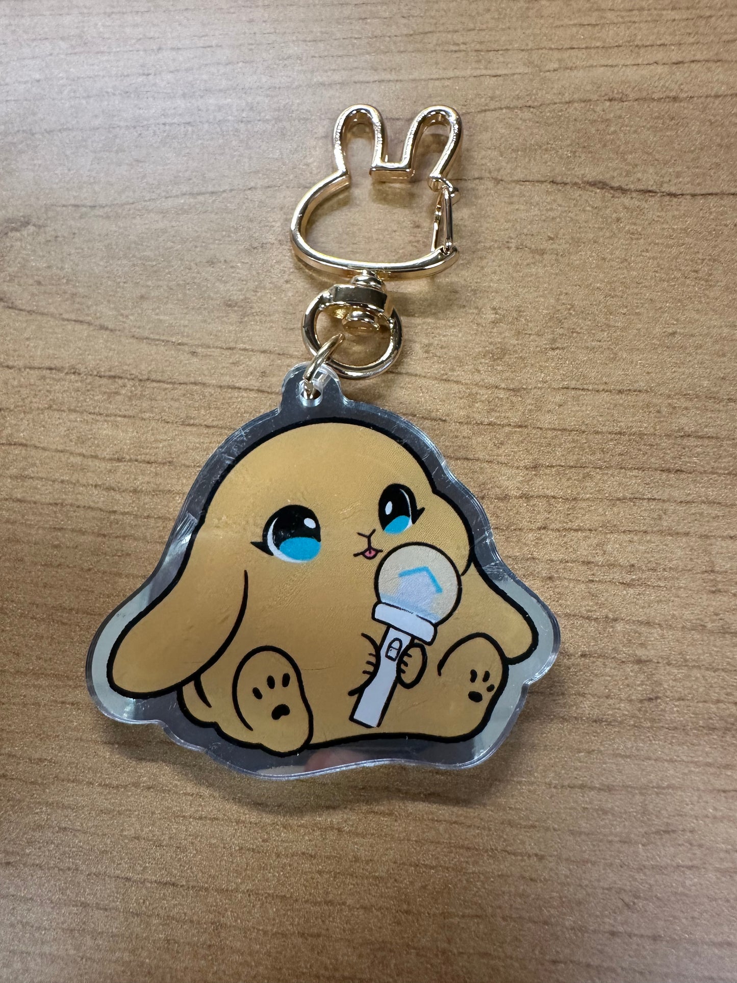 Lightstick Bunny Keychain