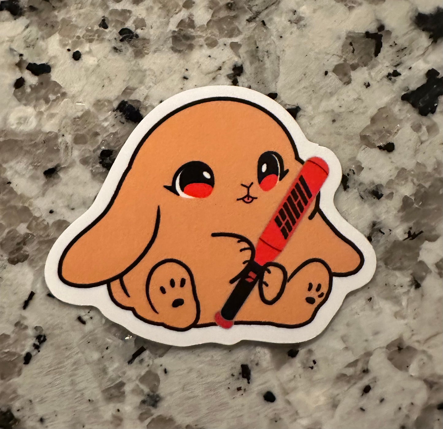 Lightstick Bunny Sticker