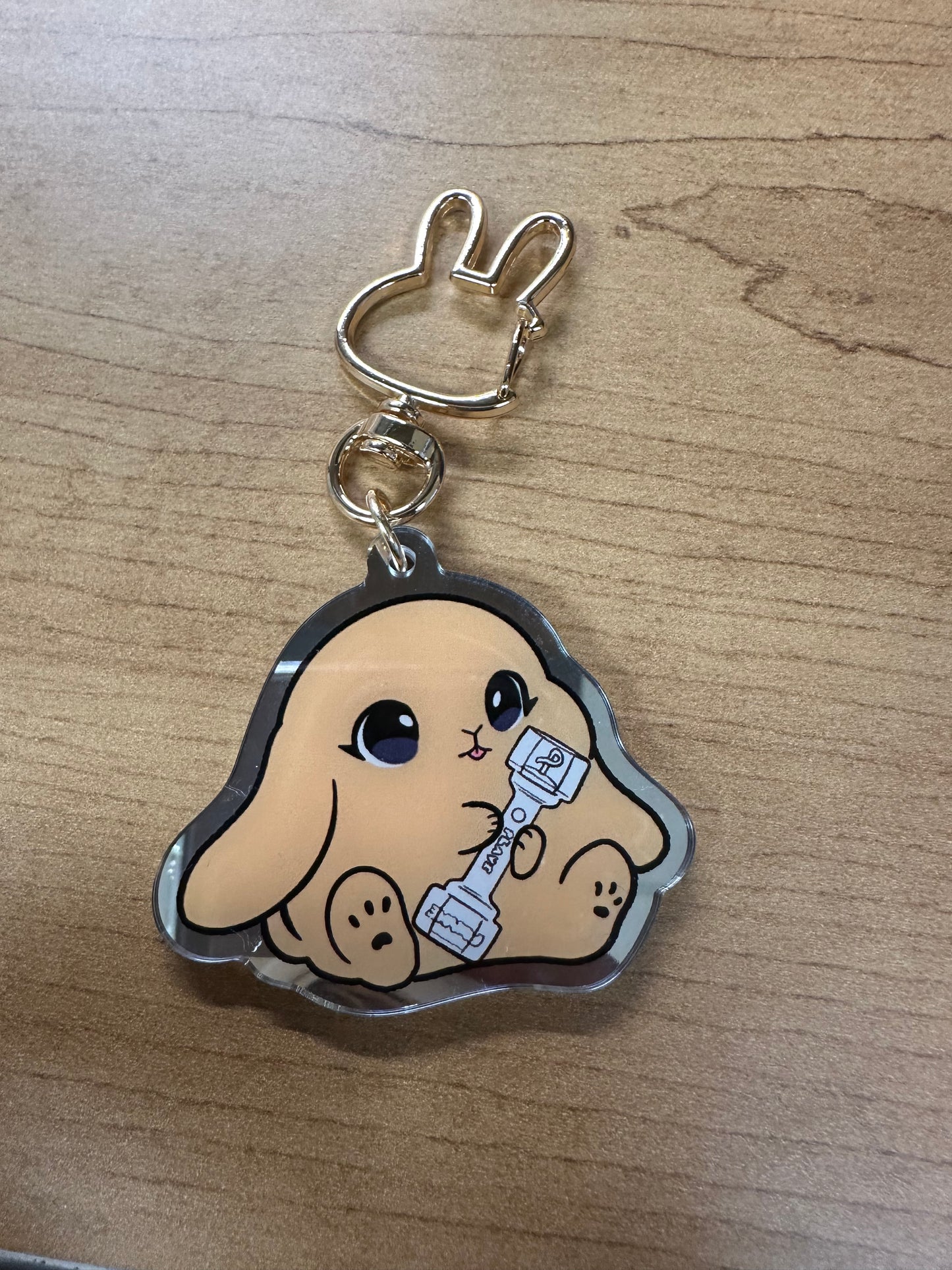 Lightstick Bunny Keychain