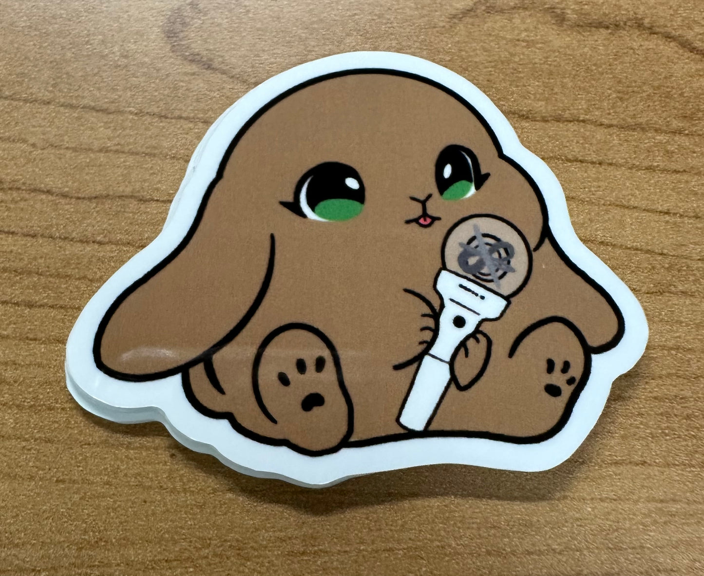 New lightstick bunny sticker