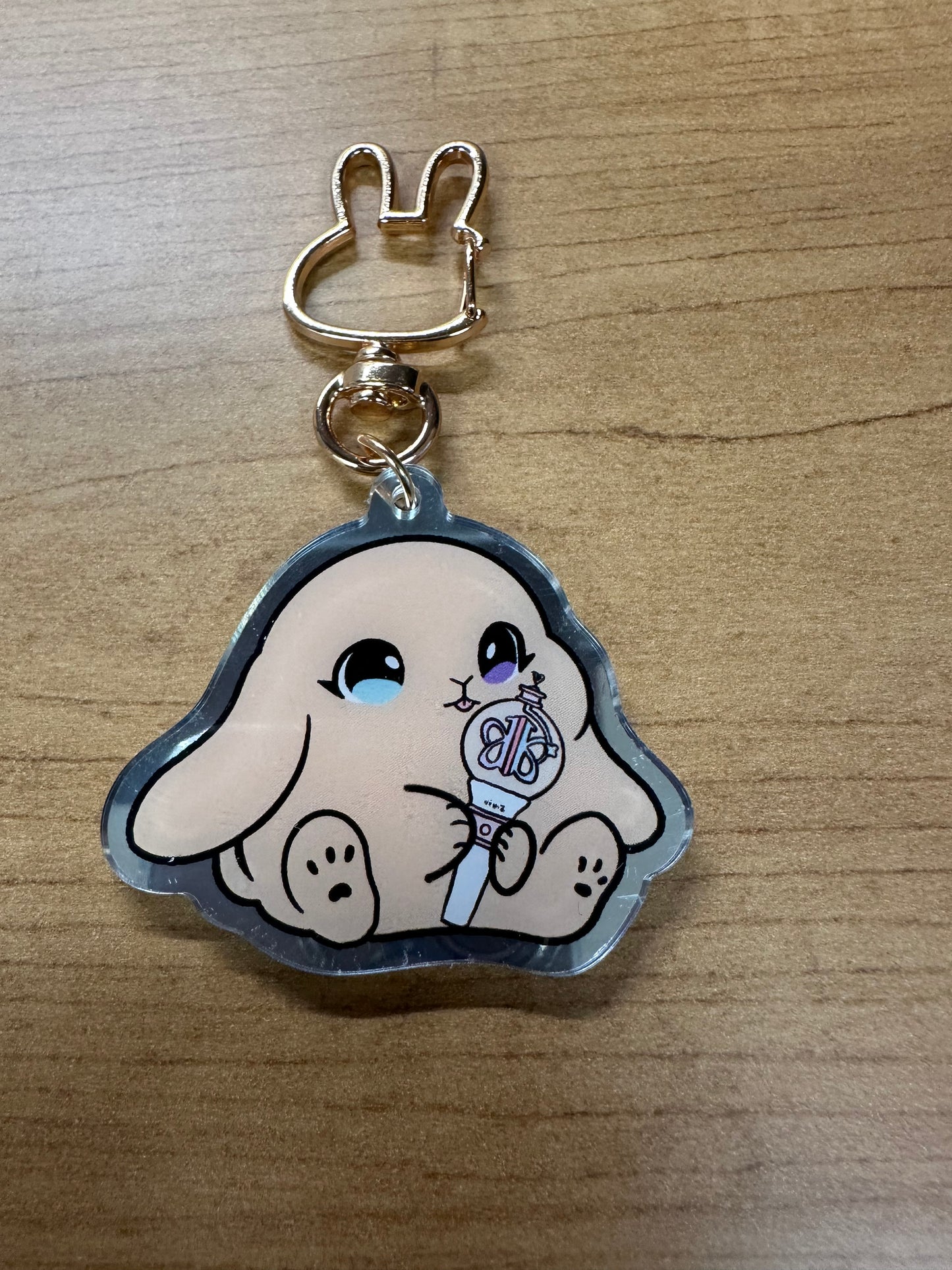 Lightstick Bunny Keychain