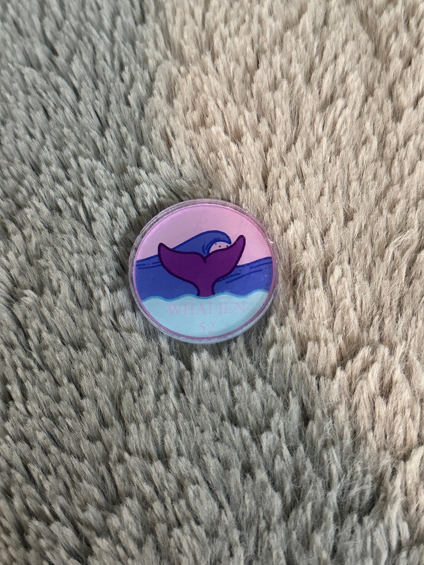Whalin 52 acrylic pin