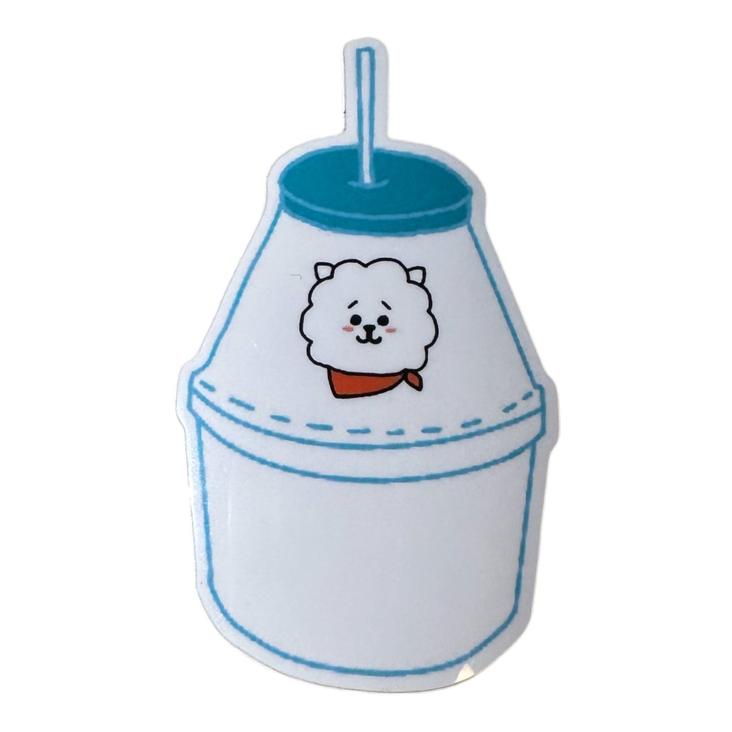 BT21 milk jug sticker